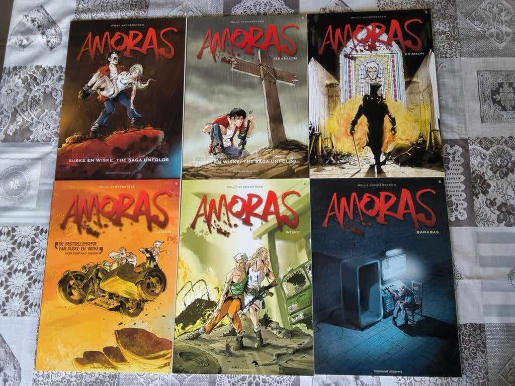 Amoras "Suske en Wiske, The saga unfolds", Boeken, Stripboeken, Complete serie of reeks, Ophalen of Verzenden, Zo goed als nieuw