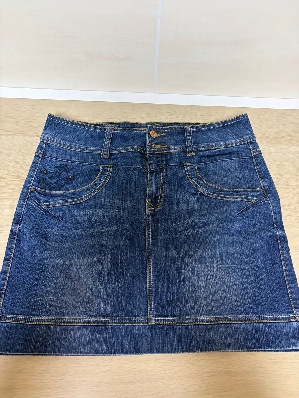 Fitt Originals spijkerrokje maat 40, Maat 38/40 (M), Blauw, Ophalen of Verzenden, Gedragen