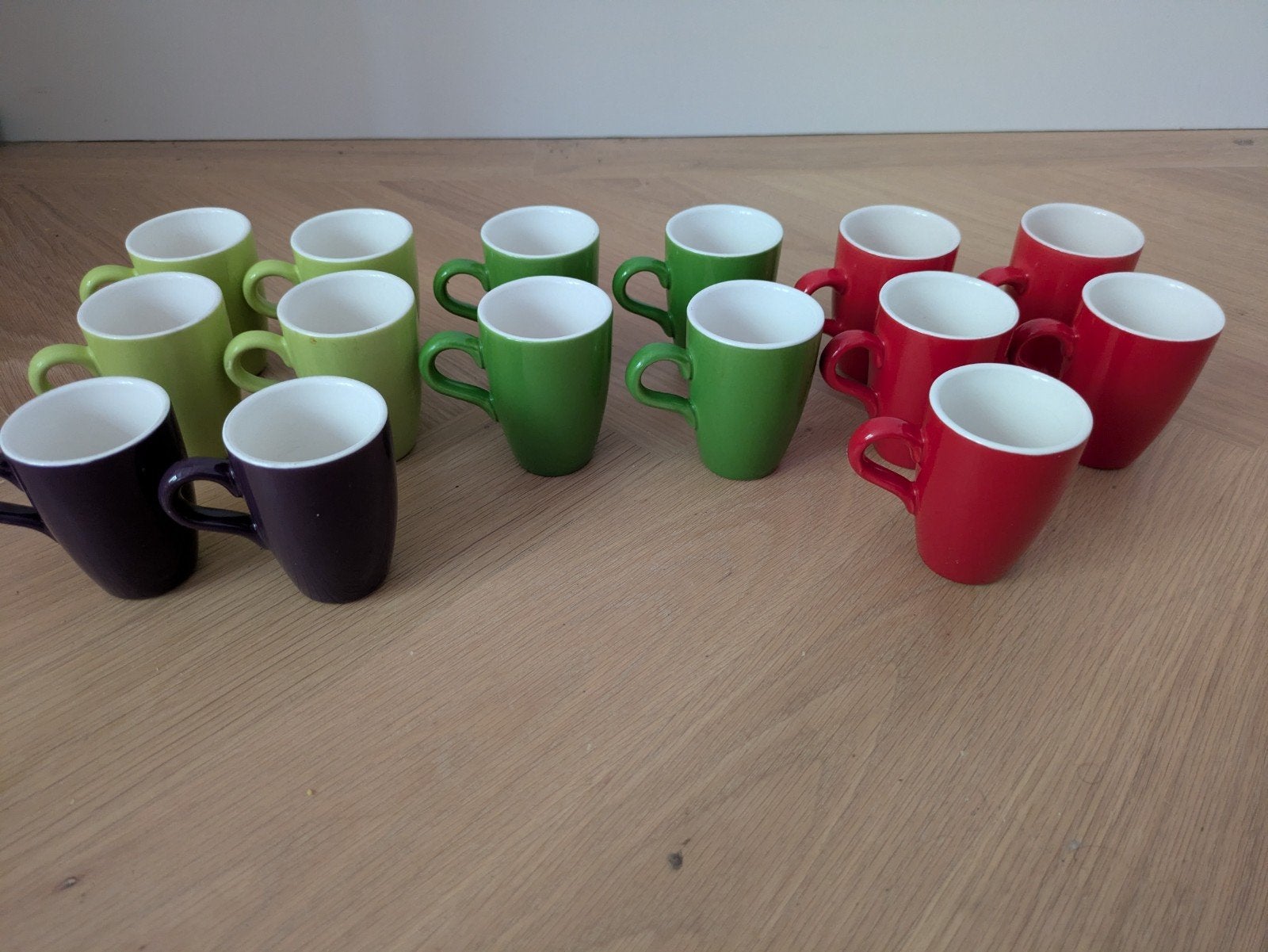 Set van 15 Hema keramische espresso kopjes, z.g.a.n., Hema, Keramiek, Ophalen of Verzenden, Zo goed als nieuw