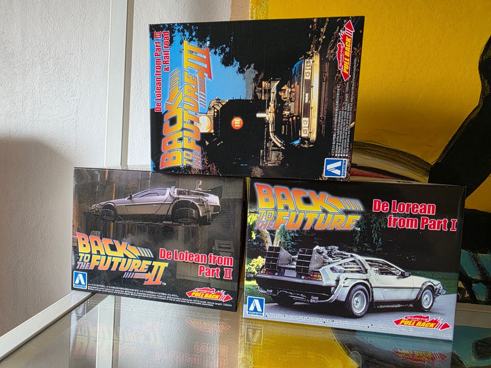 Back to the Future DeLorean modelauto's (set van 3), Ophalen of Verzenden