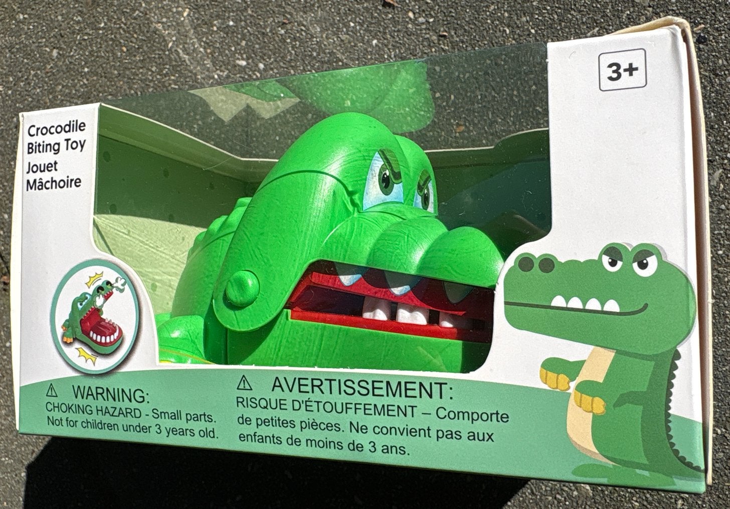 Krokodil Bijtspeelgoed - spel krokodillentanden, goede staat, Een of twee spelers, Ophalen of Verzenden, Gebruikt