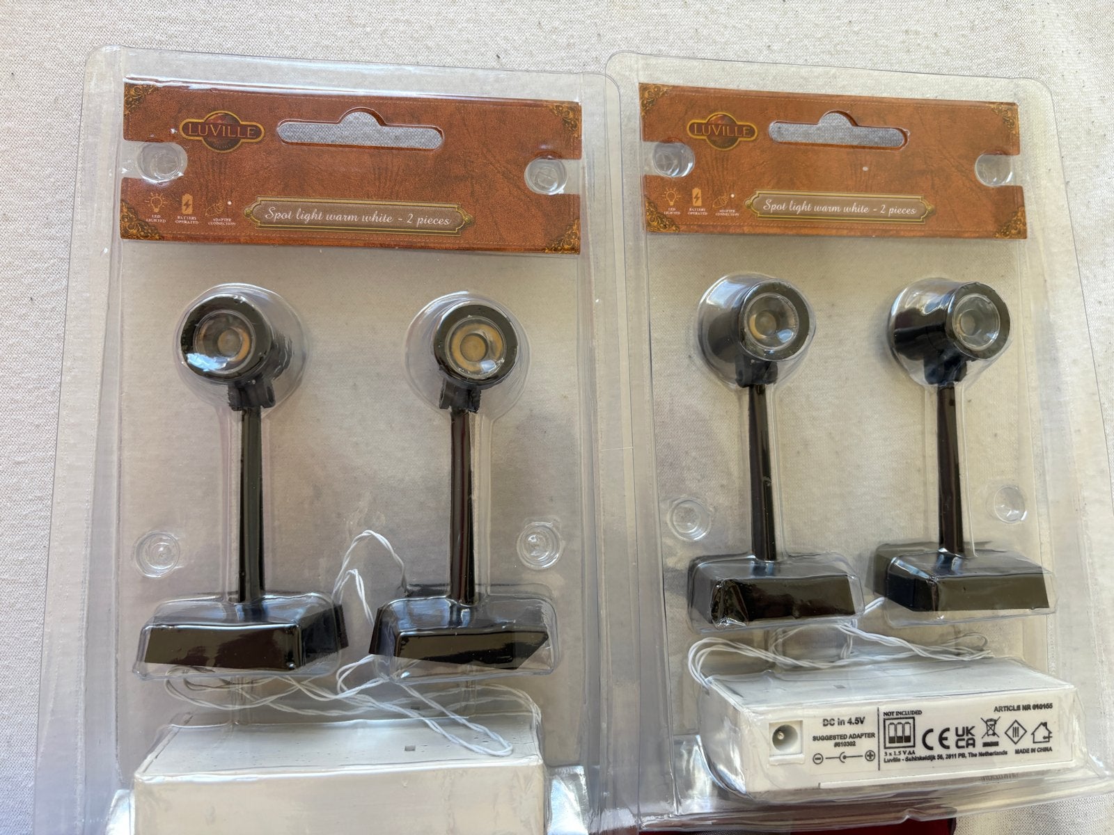 Luville Spotlight Warm Wit - 2 Stuks, Ophalen of Verzenden, Nieuw, Zwart, Kunststof