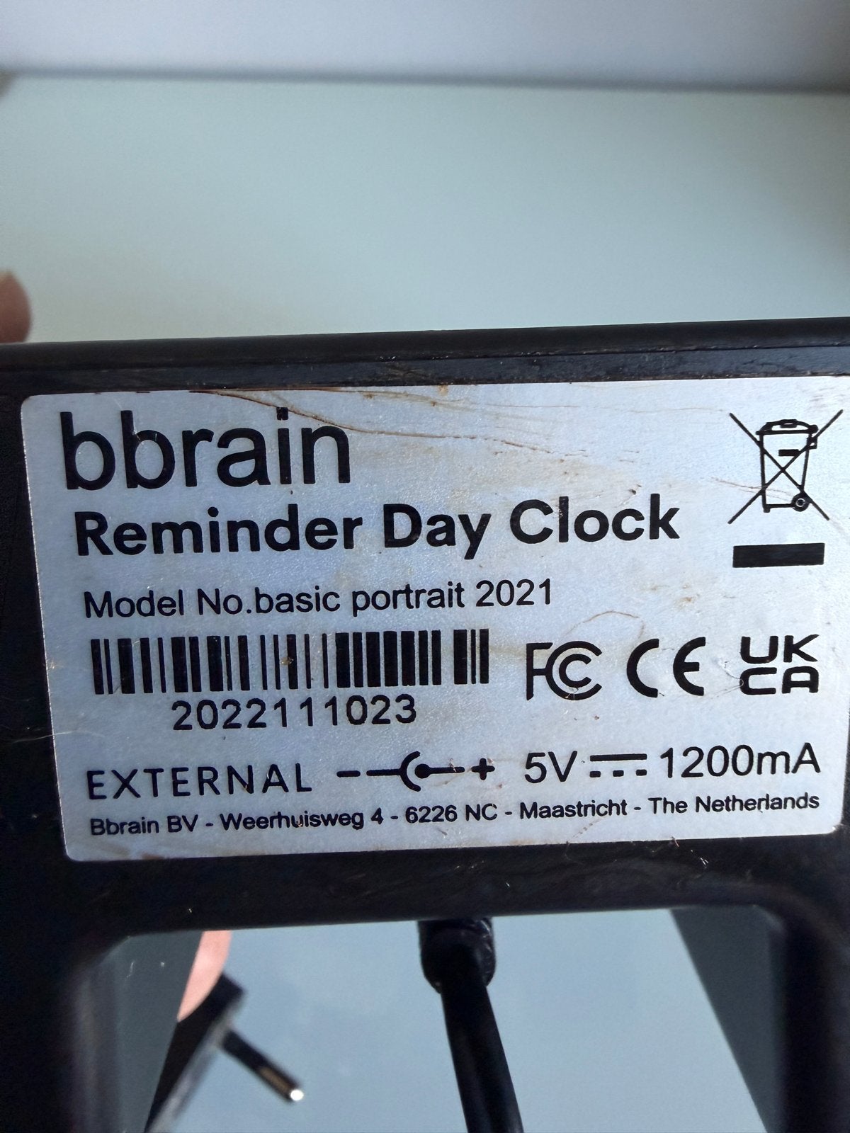 Bbrain Reminder Day Clock - Digitale Dagklok, Gebruikt, Werkt op batterijen, Ophalen of Verzenden, Digitaal