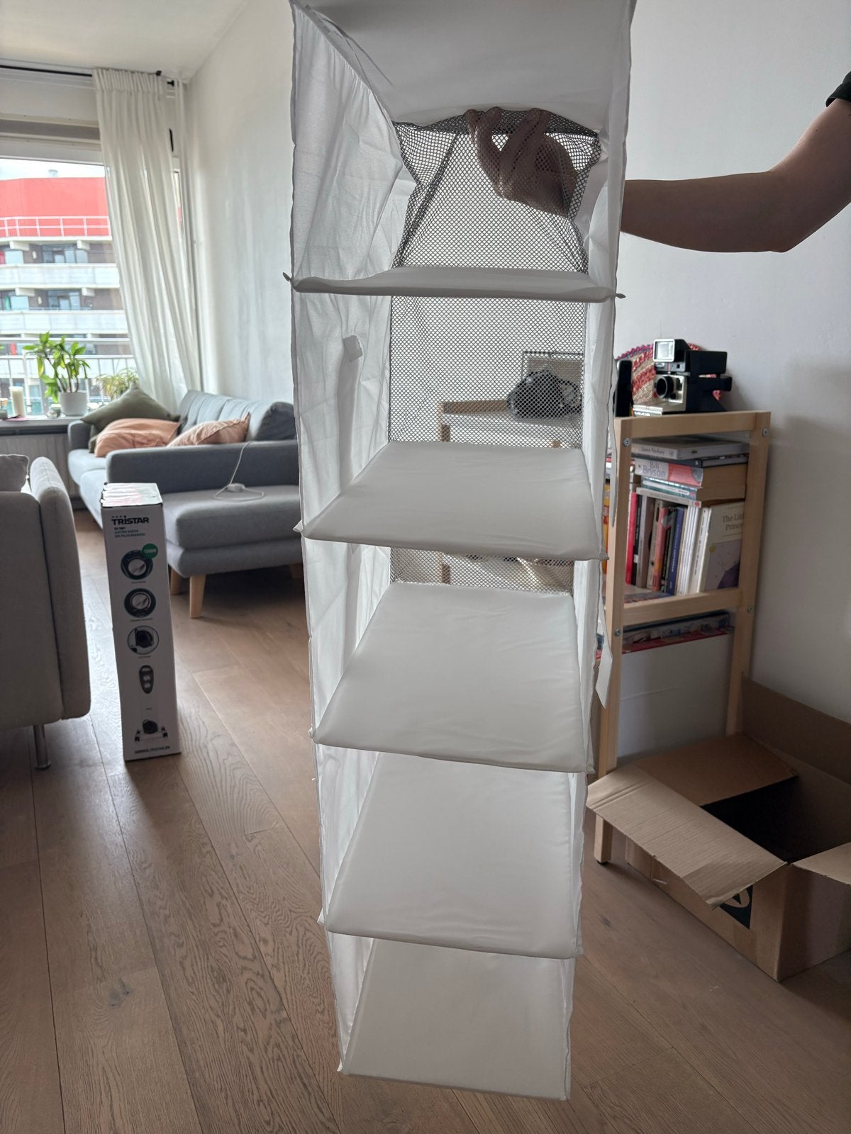 IKEA RASSLA Opvouwbaar hangrek - Zo goed als nieuw, Huis en Inrichting, Kasten | Kledingkasten, Ophalen, Met plank(en), Zo goed als nieuw