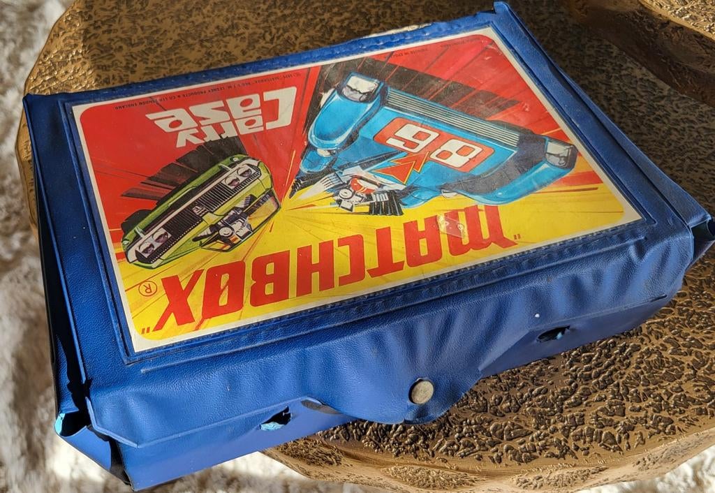Vintage Matchbox Carry Case met Auto's, Verzamelen, Speelgoed, Gebruikt, Ophalen