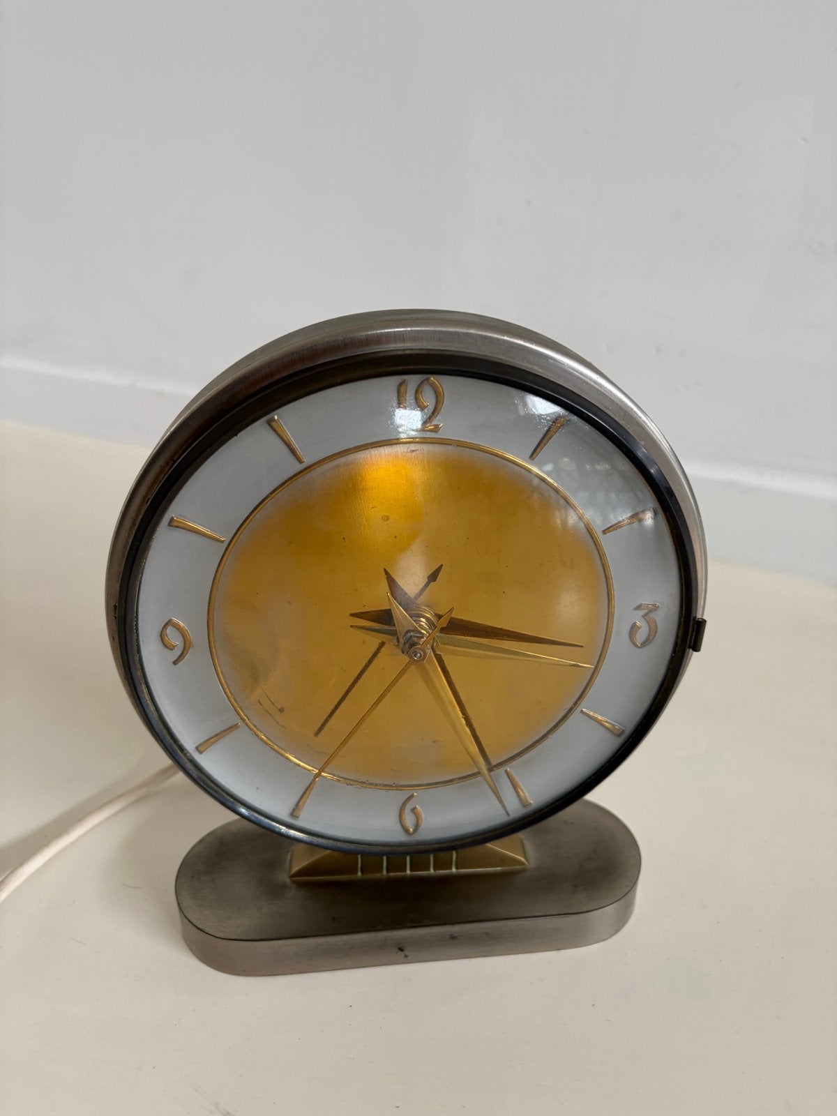 Vintage Hesma klok - 20 cm - Werkt!, Ophalen of Verzenden