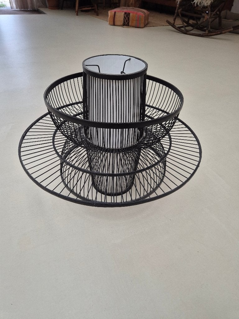 Hanglamp sissy boy bamboe Kyoto zwart, Ophalen, Zo goed als nieuw
