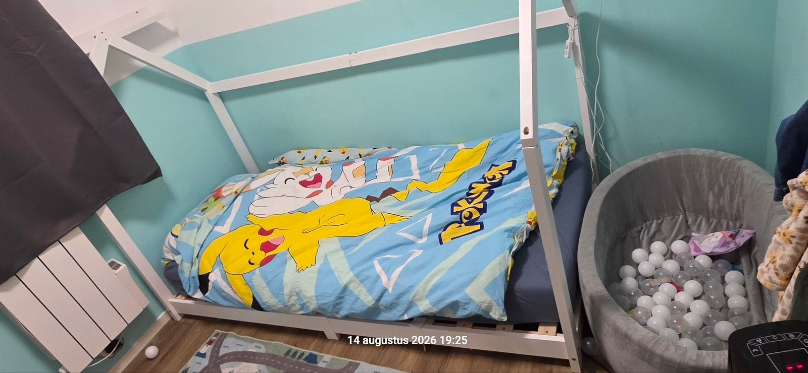 Huisjes bed GRATIS af te halen, Ophalen, 85 tot 100 cm, Gebruikt, Lattenbodem
