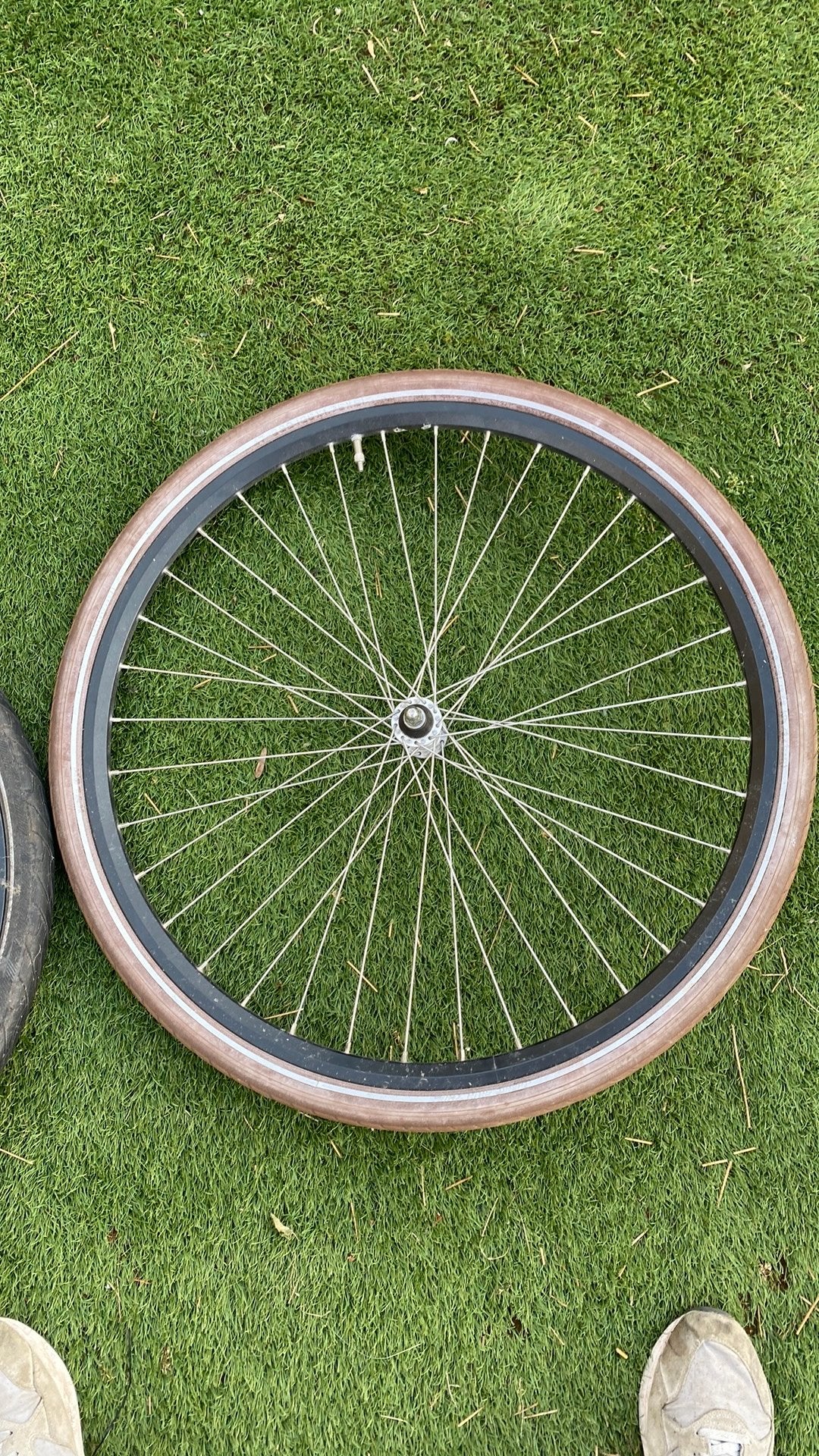 28 inch cortina voor en achter wiel, Fietsen en Brommers, Fietsonderdelen, Gebruikt, Stadsfiets, Aluminium, Ophalen