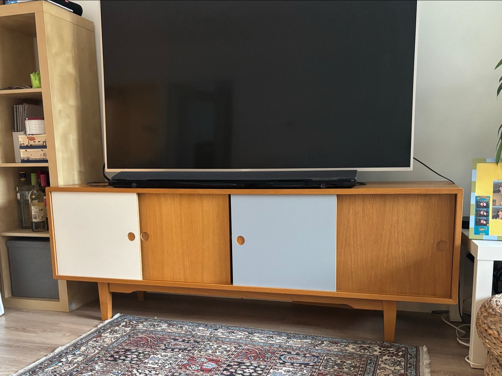 Vintage Dressoir / TV-meubel - 180x65x40 cm, Gebruikt, 150 tot 200 cm, Ophalen of Verzenden, 25 tot 50 cm
