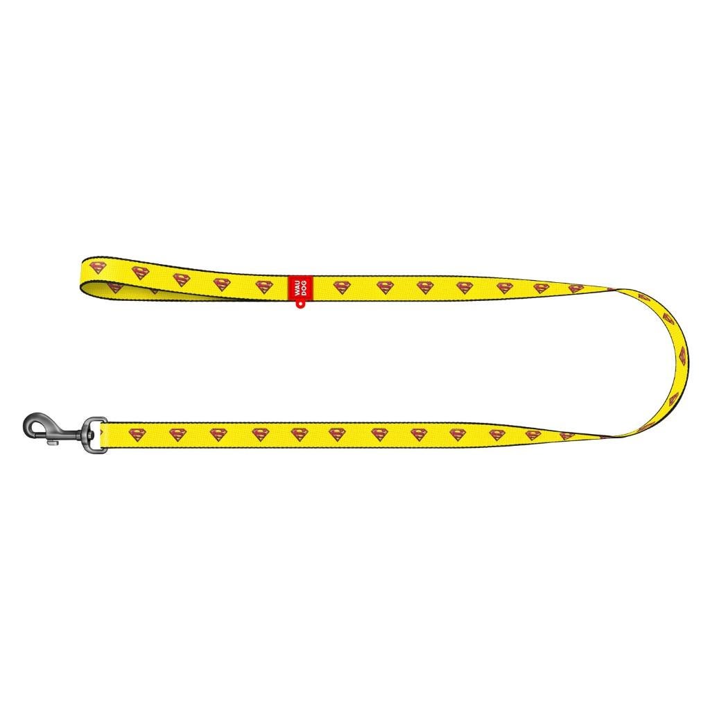 WAUDOG Superman 2 Hondenlijn Nylon Geel 15 mm x 122 cm -35%!, Dieren en Toebehoren, Ophalen of Verzenden, Nieuw, Hondenriem