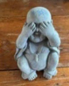 Beton buddha zien, Ophalen of Verzenden, Gebruikt