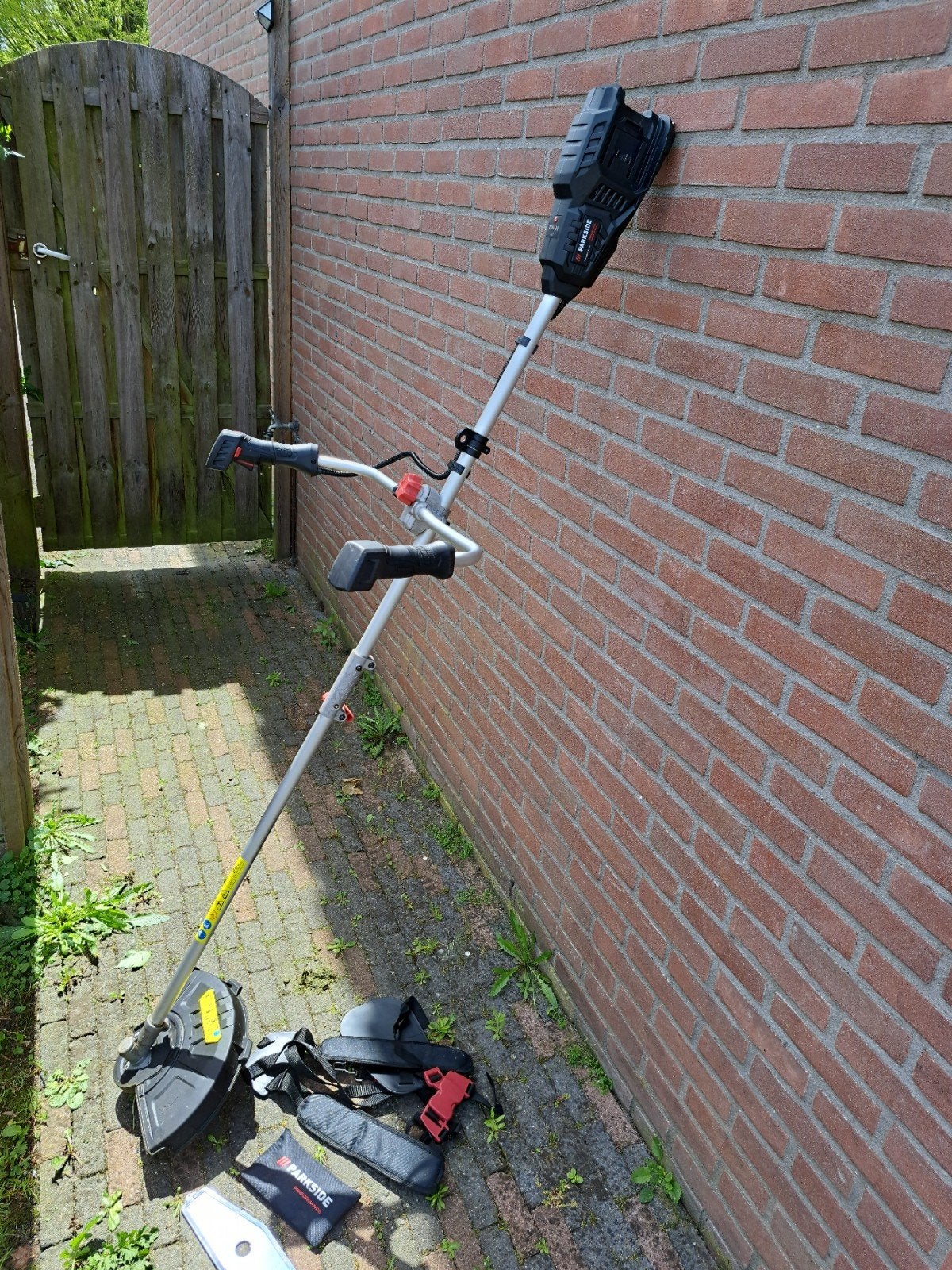 Parkside Kantjesmaaier Exclusief Accu's - Gebruikt, Tuin en Terras, Ophalen, Gebruikt, Accu-grasmaaier, Parkside