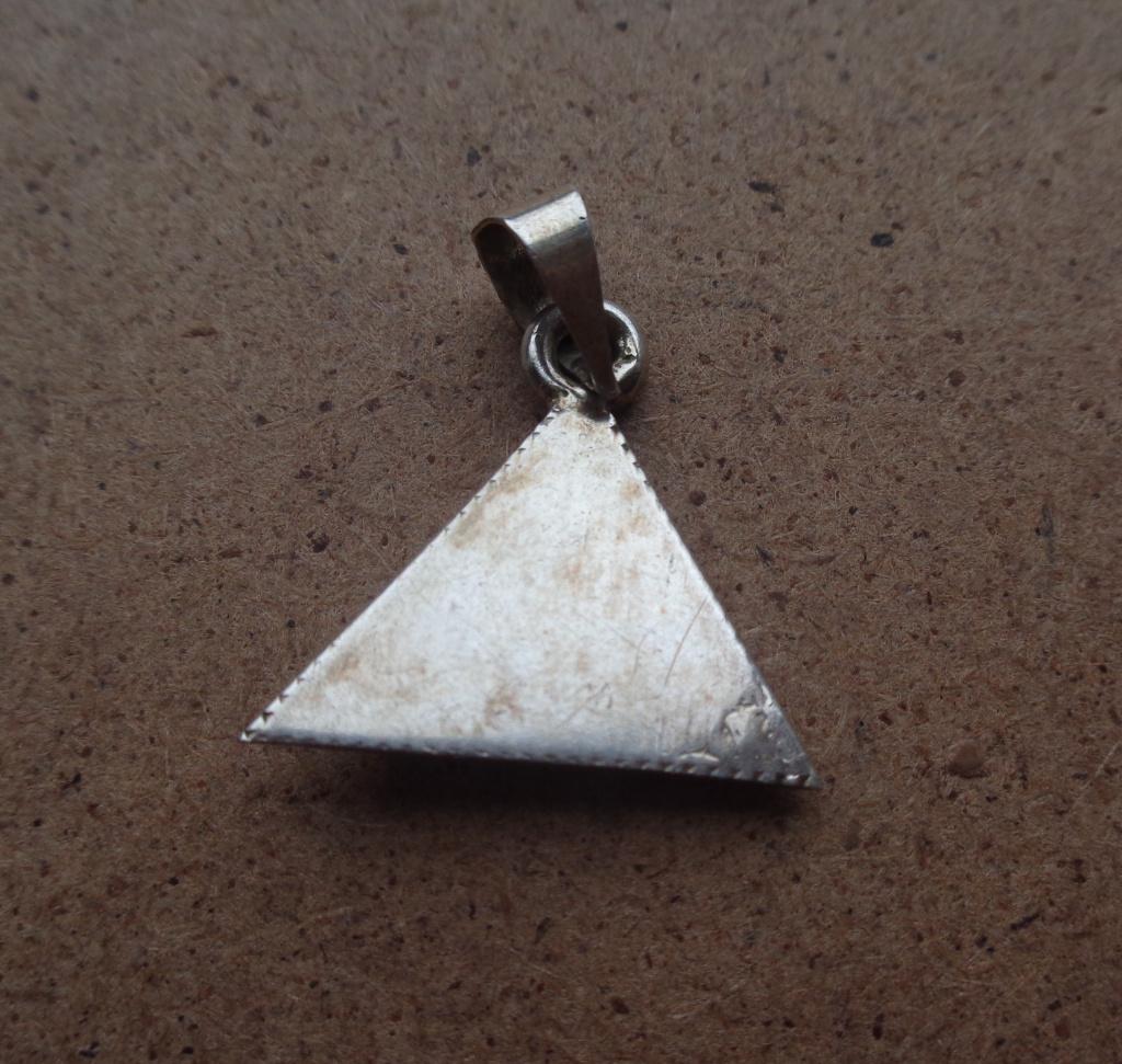 zilveren hanger piramide [1132], Verzenden, Zo goed als nieuw, Zilver, Zilver