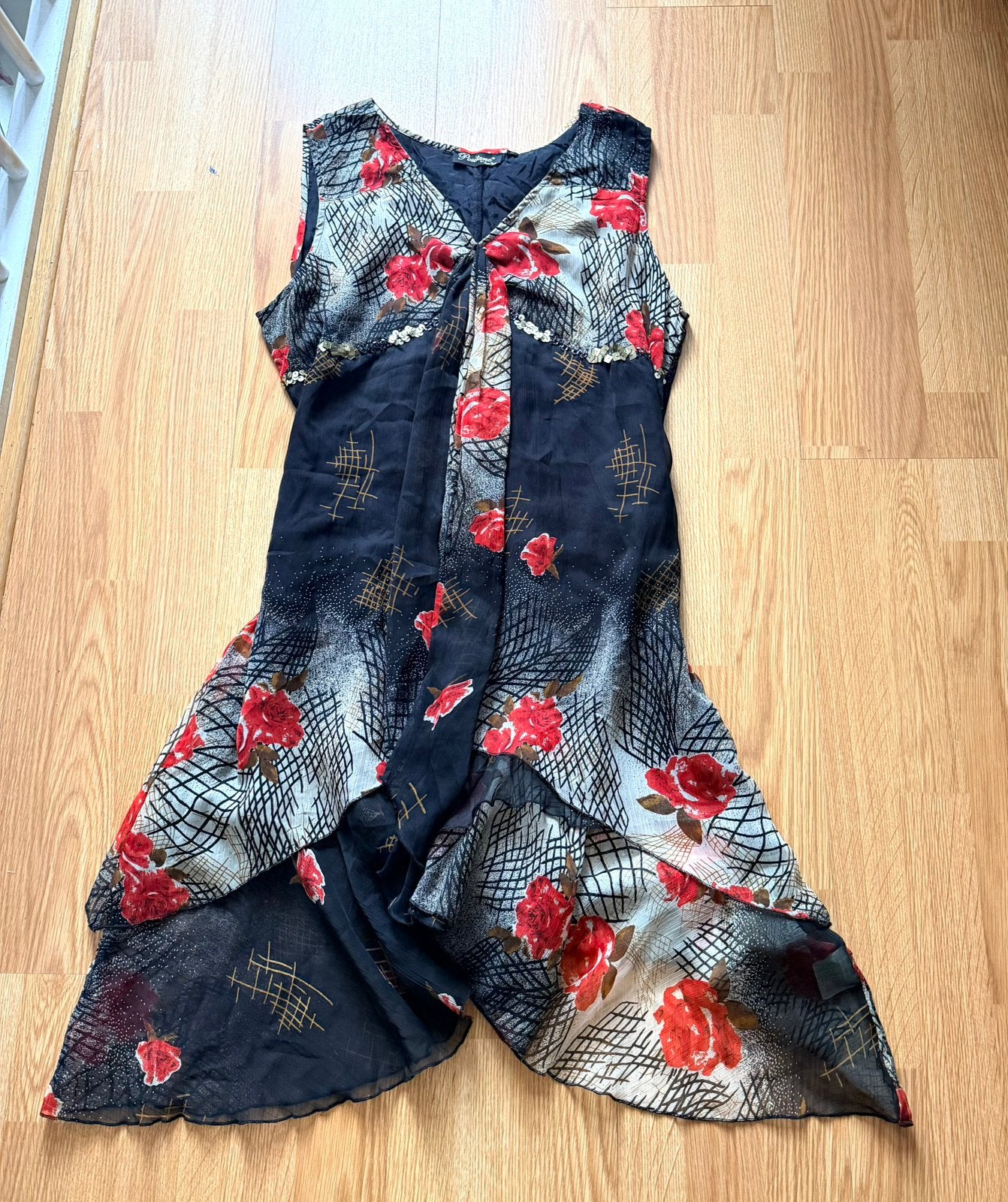 Hippe Boho jurk Positano vakantie uitgaan, Maat 38/40 (M), Meerkleurig, Ophalen of Verzenden, Zo goed als nieuw
