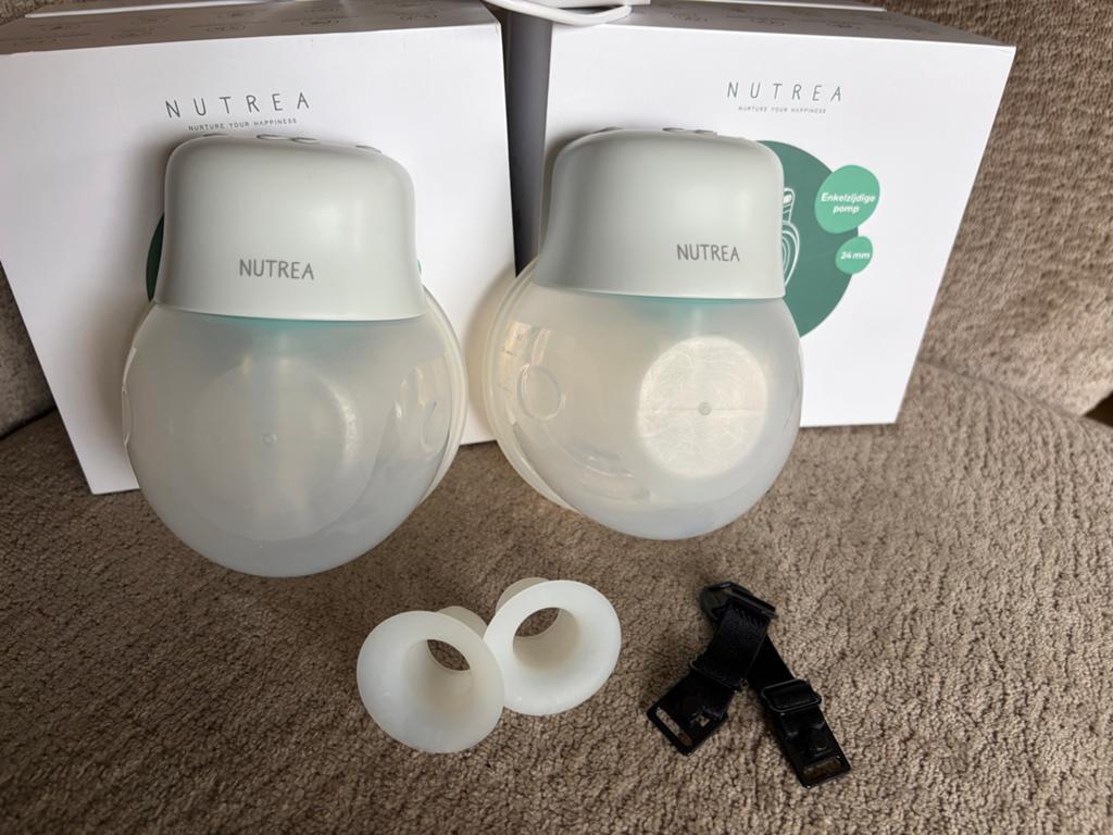 Nutrea EasyFlow Draagbare Elektrische Borstkolf (2 stuks), Ophalen of Verzenden, Nieuw, Borstkolf