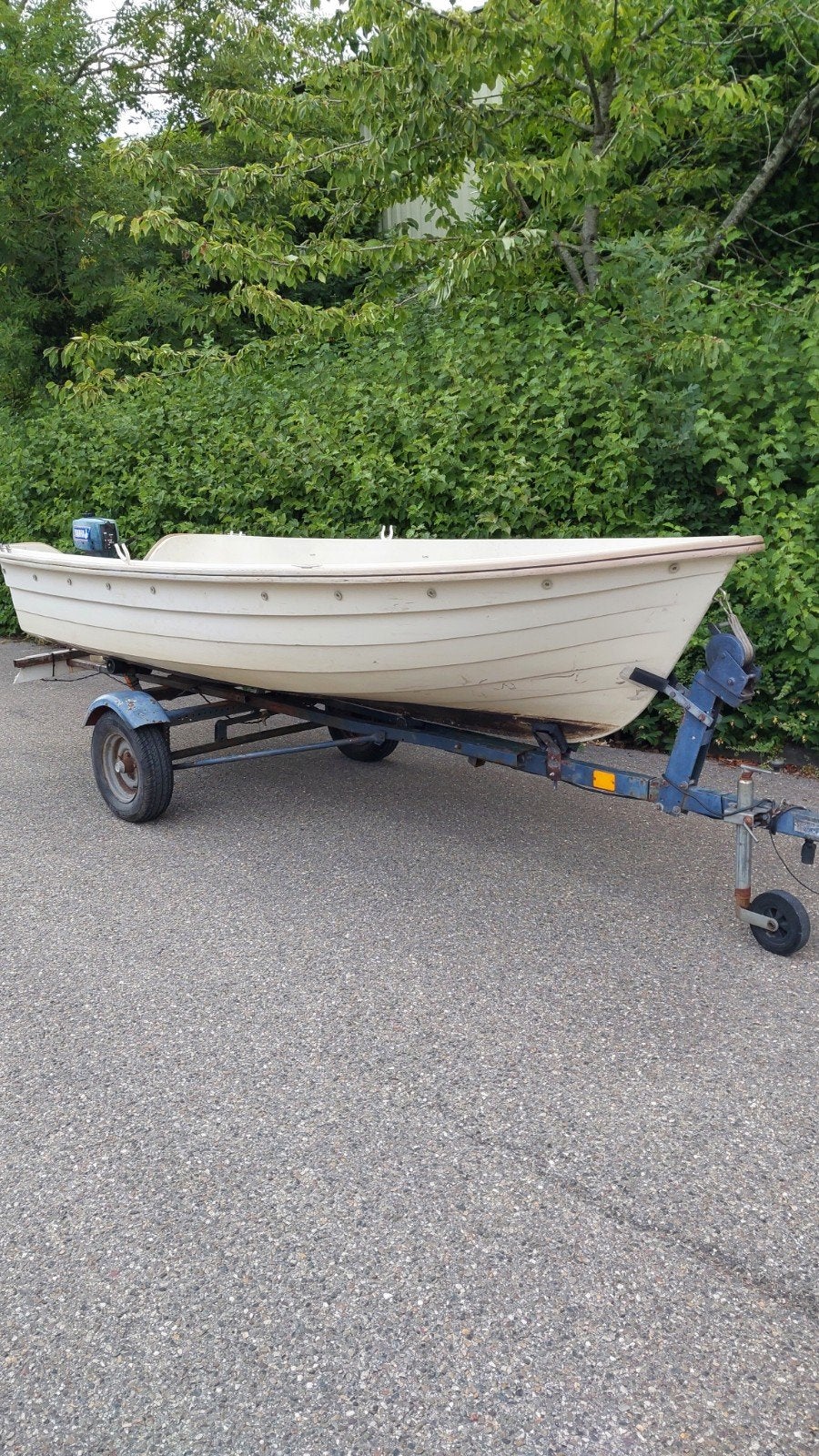 Noorse polyester visboot 4.20m met trailer, Ophalen of Verzenden, Gebruikt