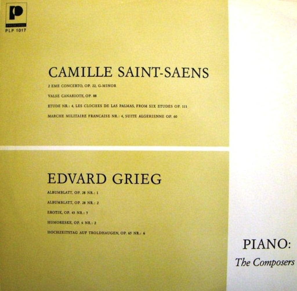 Camille Saint-Saens -Edvard Grieg Play their own composition, Kamermuziek, Ophalen of Verzenden, Zo goed als nieuw, 12 inch
