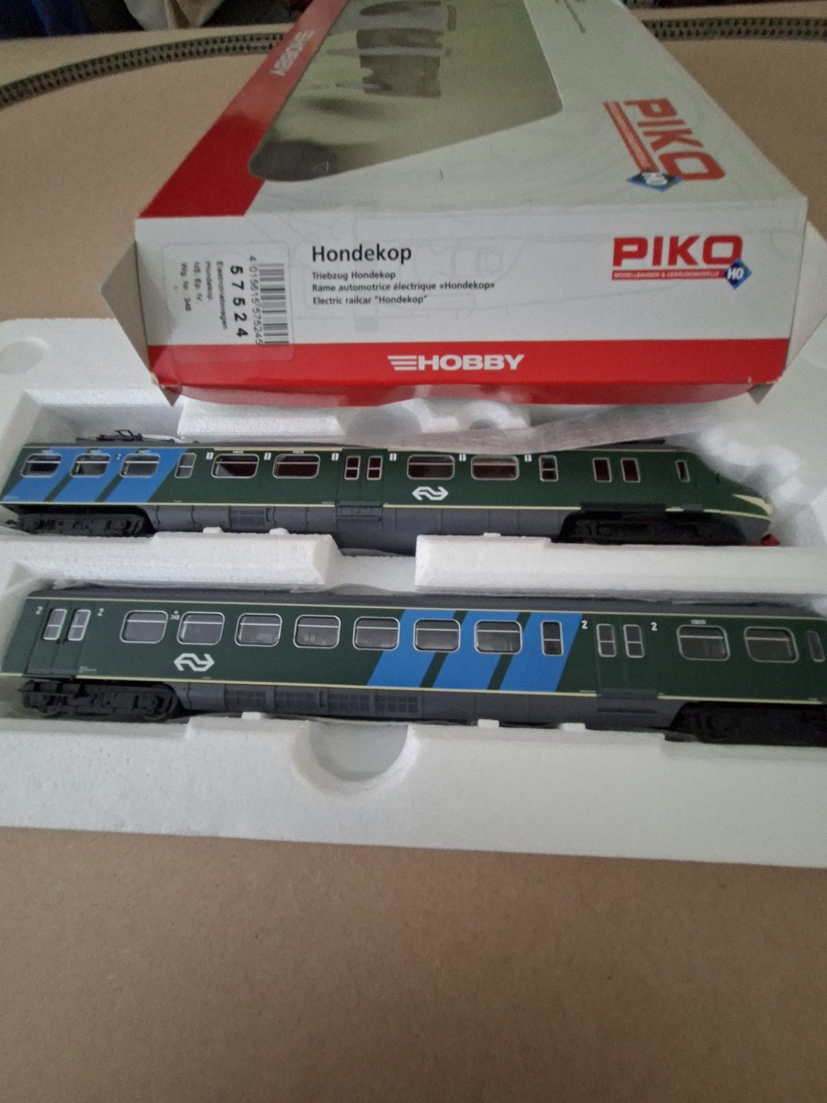 Piko hondekop NS groen met blauwe strepen, Hobby en Vrije tijd, Ophalen, Piko, Gelijkstroom, Locomotief