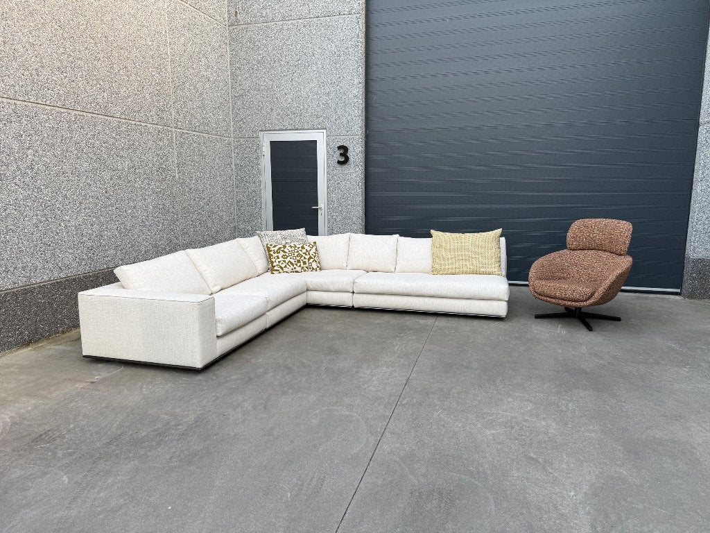 Minotti Hamilton hoekbank, Huis en Inrichting, Banken | Bankstellen, 100 tot 125 cm, Vitra togo ligne sede artifort jori cassina italia fritz knoll