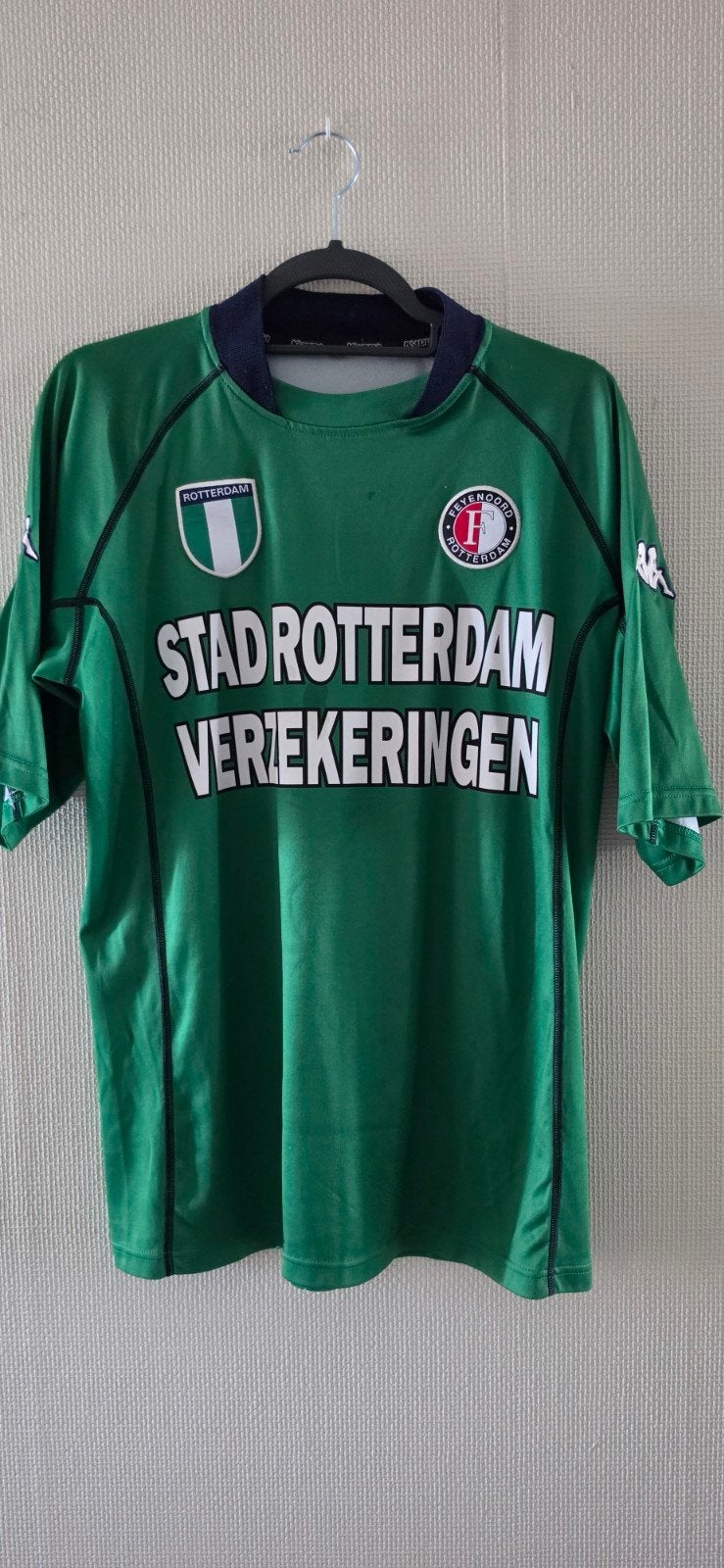 Feyenoord voetbalshirt Uit 2002-2003 maat M, Kleding | Heren, Sportkleding, Gedragen, Voetbal, Maat 48/50 (M), Groen, Ophalen of Verzenden