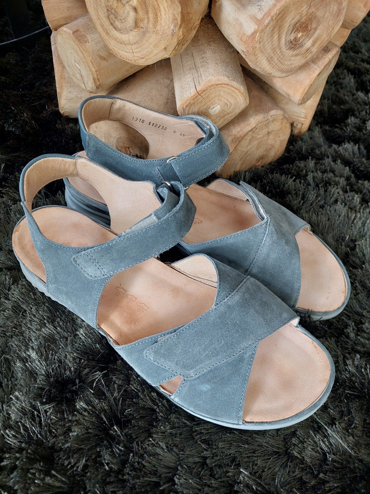 HARTJES: ZOMER SANDALEN ZGAN MAAT 45  HEREN., Sandalen, Blauw, Ophalen of Verzenden, Zo goed als nieuw
