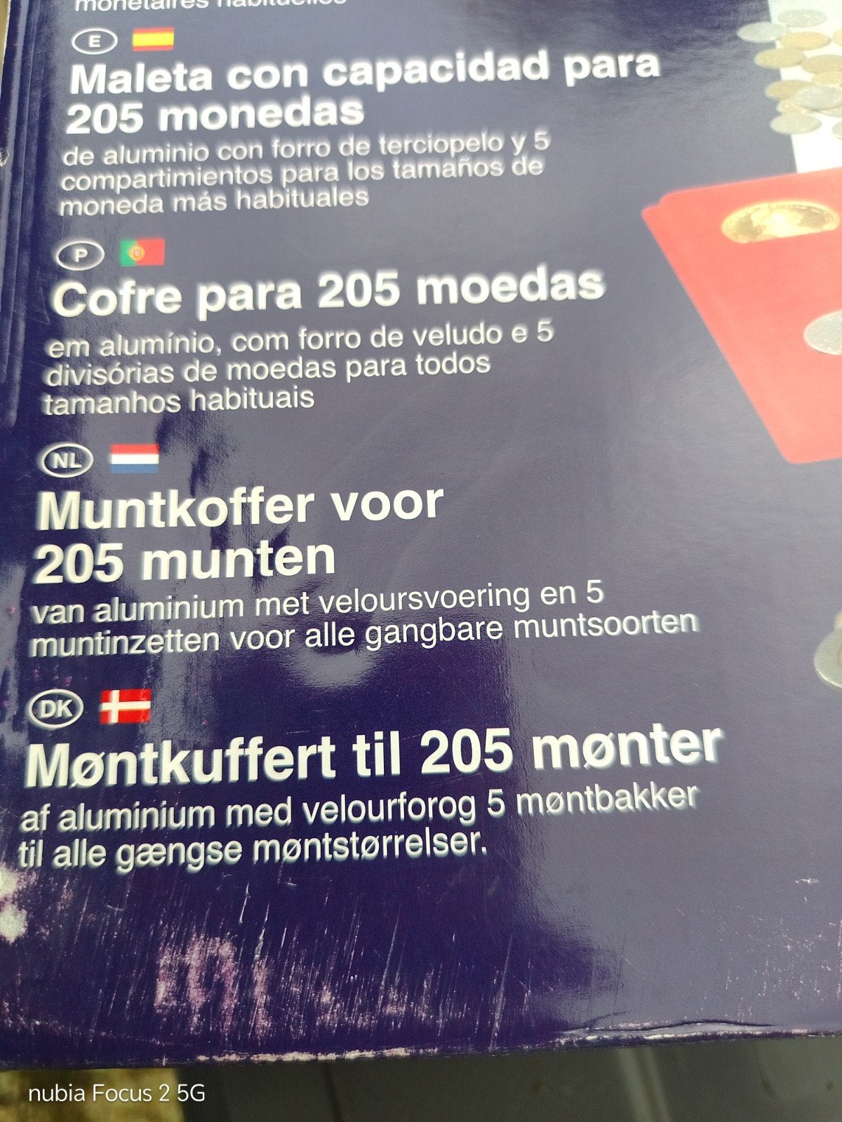 Nieuwe aluminium muntkoffer voor 205 munten met 5 inzetten, Ophalen of Verzenden, Overige typen