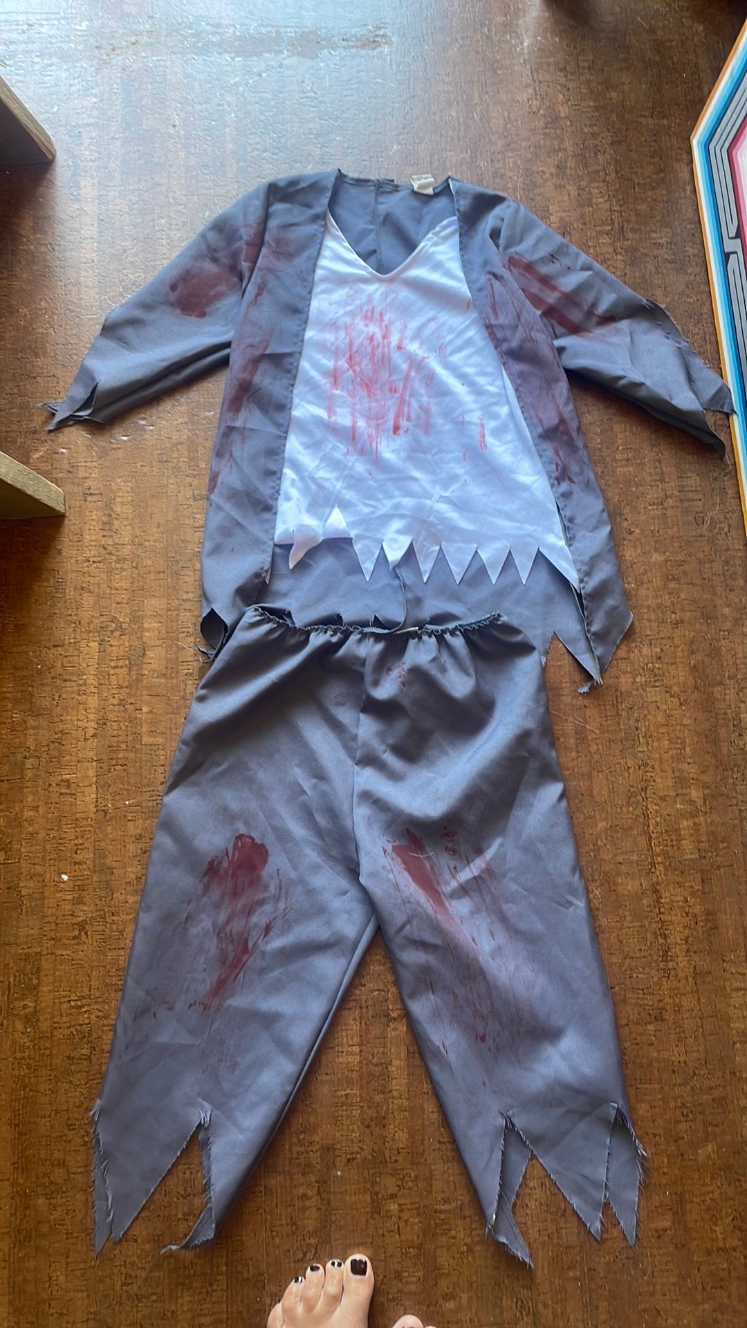 Verkleedpak halloween, Kinderen en Baby's, Carnavalskleding en Verkleedspullen, Ophalen, Gebruikt, 122 t/m 128, Jongen of Meisje