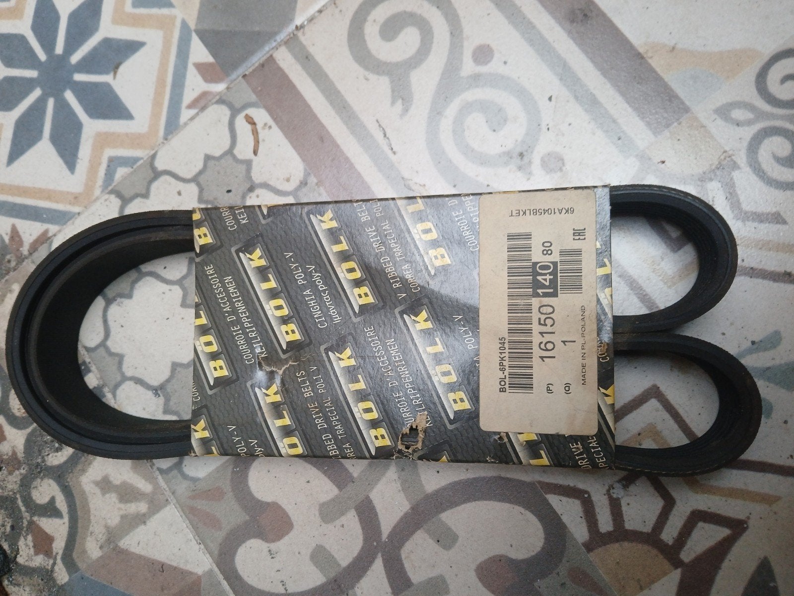 BOLK Poly-V Ribbed Drive Belt 6PK1045 - Nieuw, Auto-onderdelen, Ophalen of Verzenden