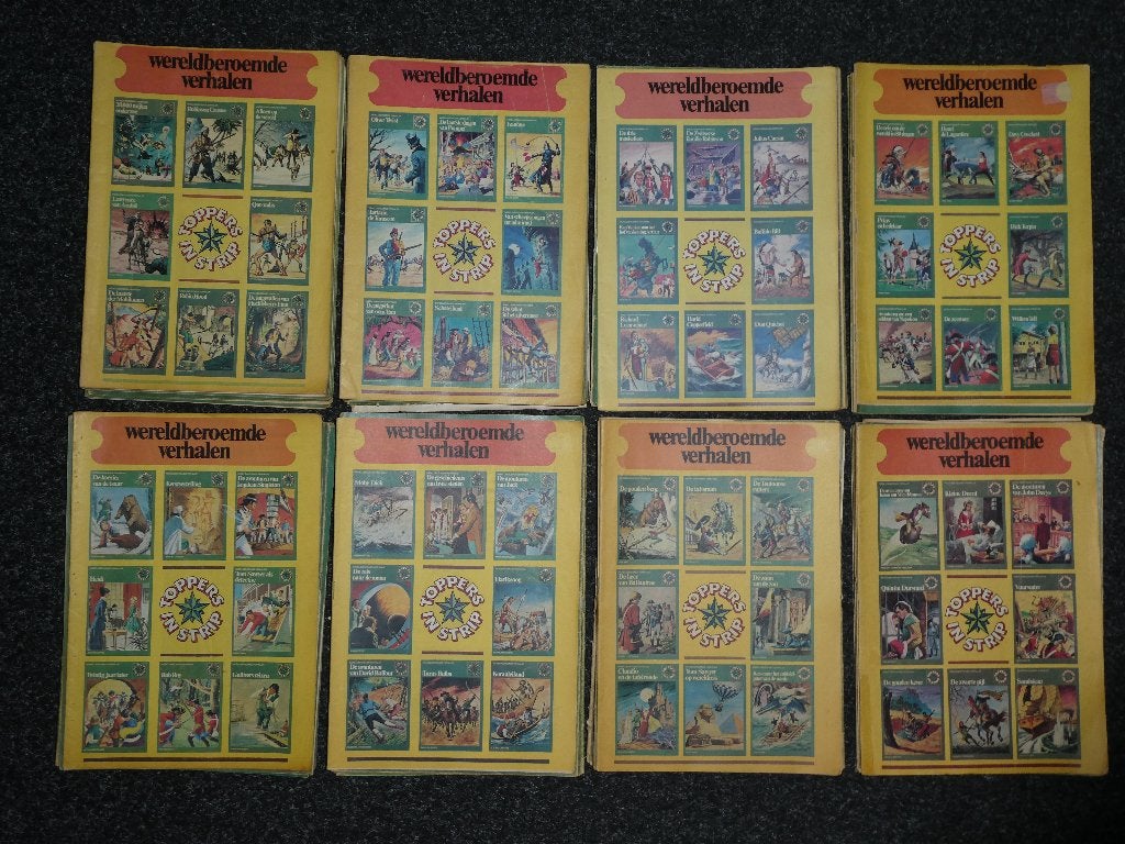 TOPPERS IN STRIP-Wereldberoemde Verhalen /compl.reeks/bieden, Complete serie of reeks, Ophalen of Verzenden, Gelezen