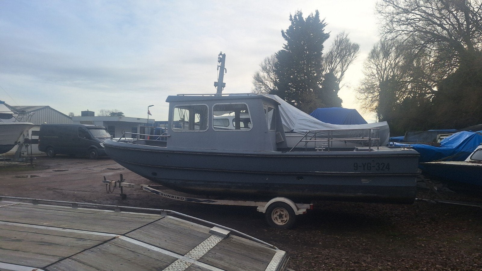 faaborg werkboot /sleepboot, Ophalen, Overige merken, Buitenboordmotor, Polyester