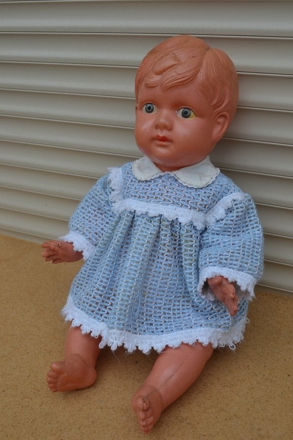 Mooi Japanse celluloid pop met originele kleding NR 8811, Ophalen of Verzenden, Zo goed als nieuw, Pop