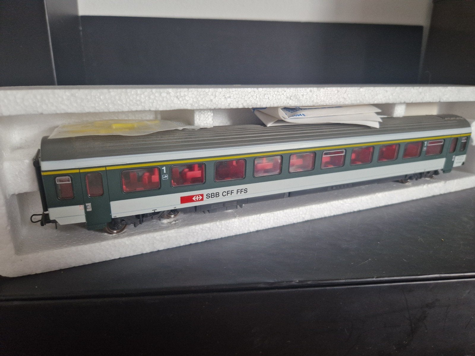 Roco HO 44201B SBB CFF FFS Wagon - Zo goed als nieuw, Gelijkstroom, Wagon, Ophalen of Verzenden, Zo goed als nieuw