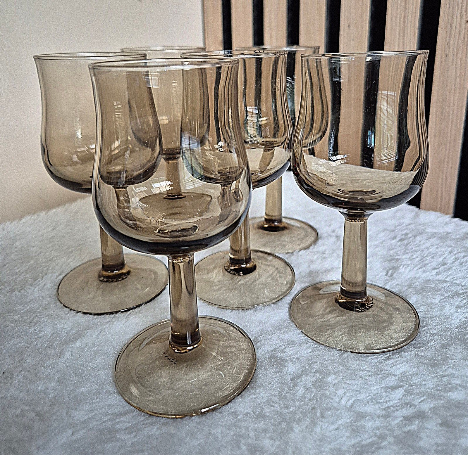 6 Luminarc wijnglazen / rookglas / tulpvorm, Ophalen of Verzenden, Zo goed als nieuw, Overige typen