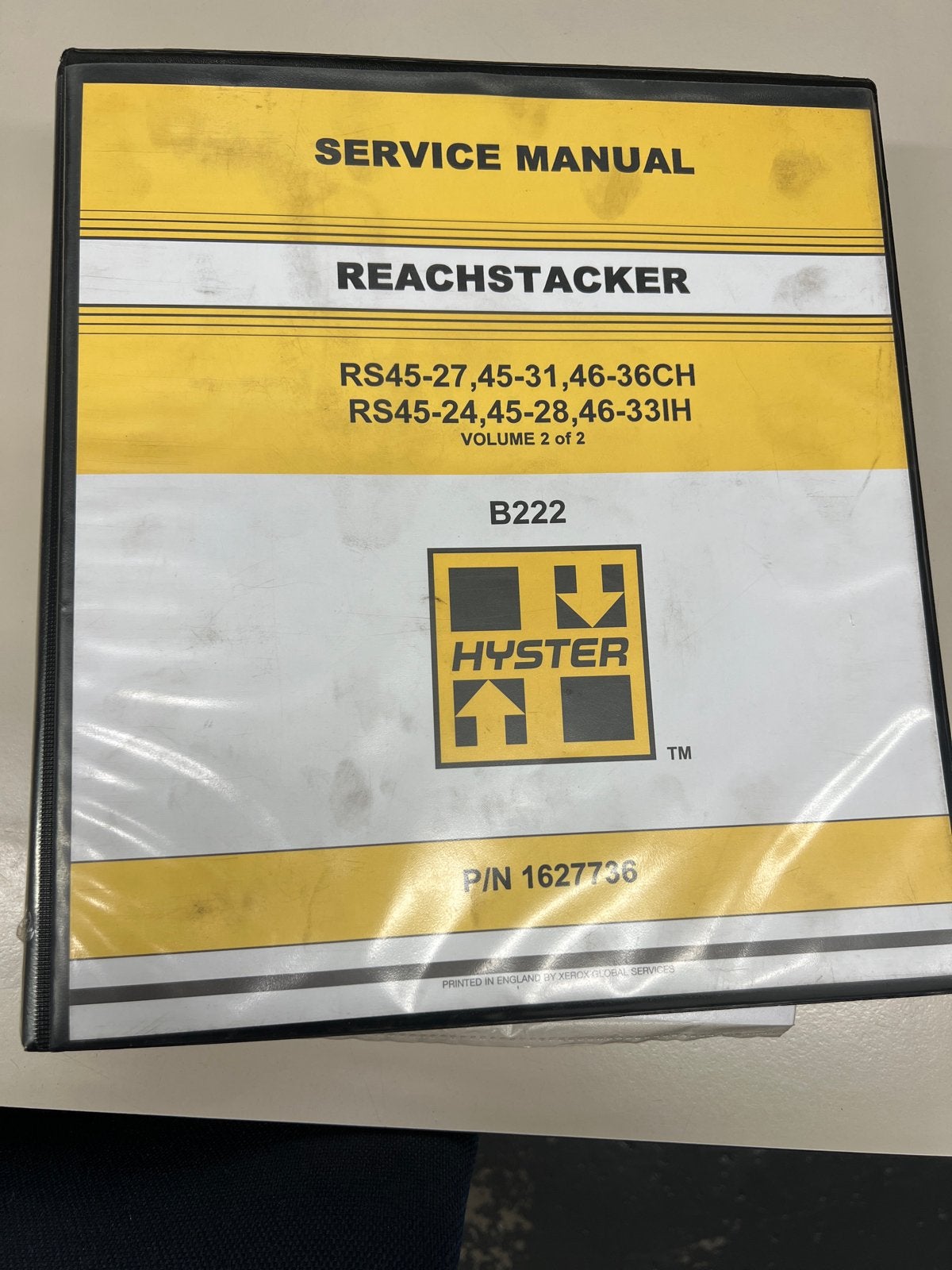 Hyster Reachstacker Service Manual Volume 2 van 2, Ophalen of Verzenden, Gelezen, Werktuigbouwkunde