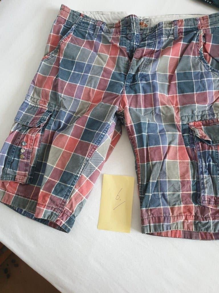 Korte broeken: Grijs+Kleurrijk Bermuda Cargo maat 32-33 inch, New star, Maat 48/50 (M), Ophalen of Verzenden, Zo goed als nieuw