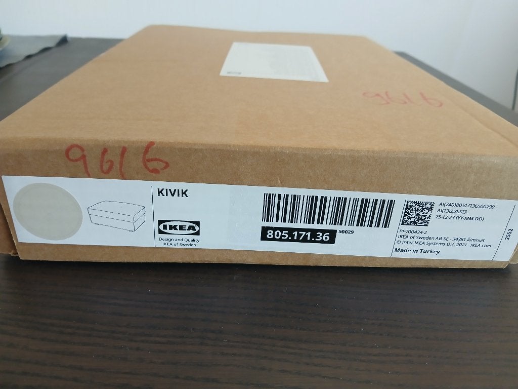 Ikea KIVIK Hoes voor voetenbank, Gunnared beige., Ophalen of Verzenden, Nieuw, Tweepersoons