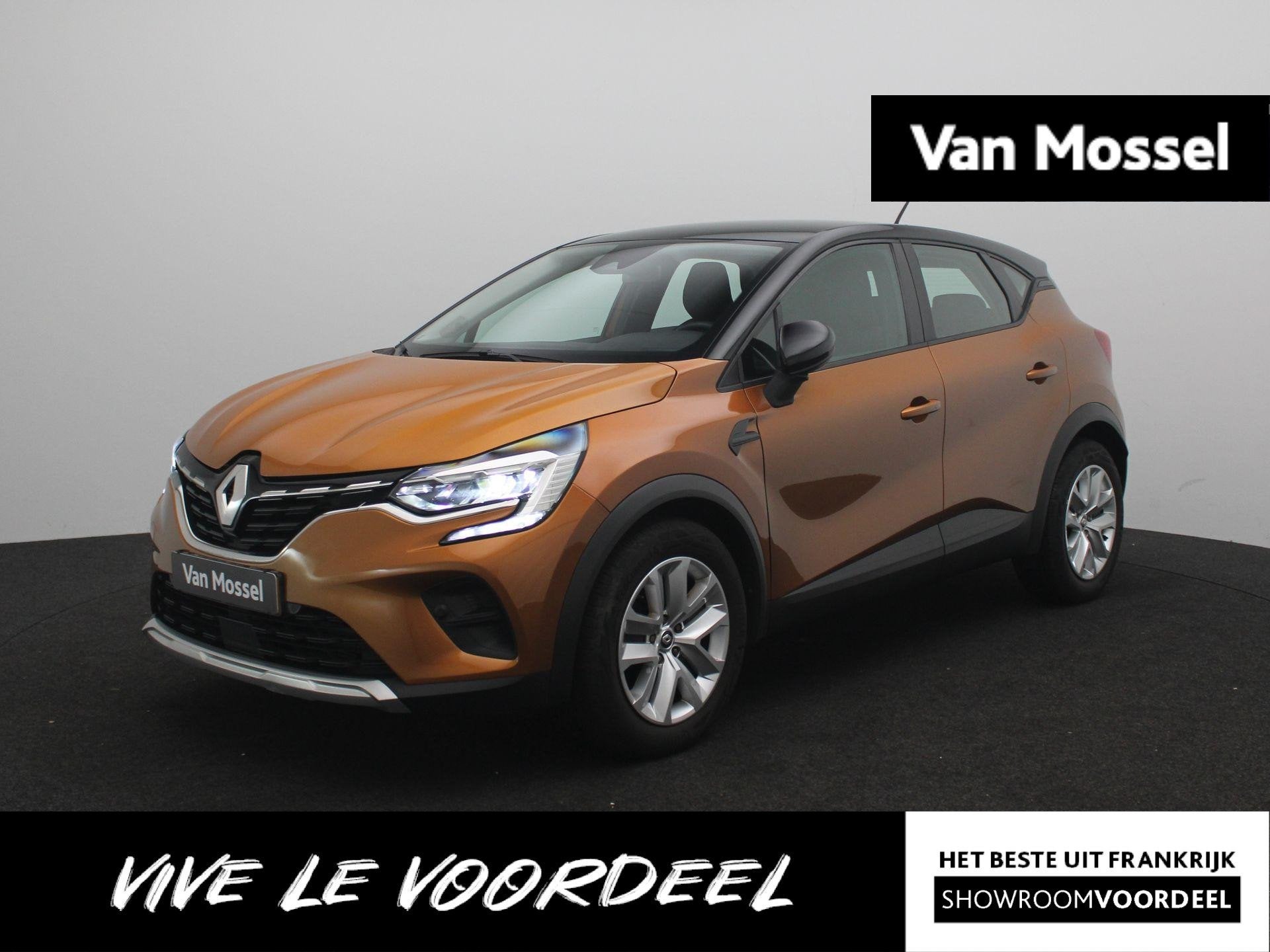 Renault Captur TCe 90 ZEN | Easy Link Navigatiesysteem met A, Auto's, Stof, Gebruikt, Euro 6, Geel