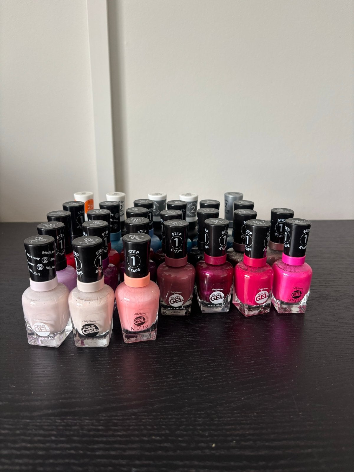 Grote collectie Sally Hansen Miracle Gel nagellakken, Ophalen of Verzenden, Zo goed als nieuw, Verzorging