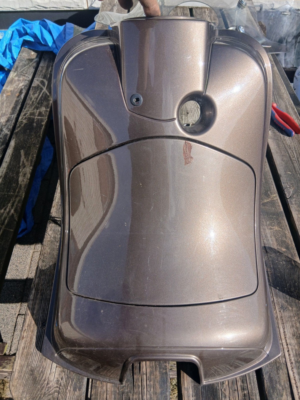vespa lx beenschild bruin, Fietsen en Brommers, Ophalen of Verzenden, Gebruikt, Vespa