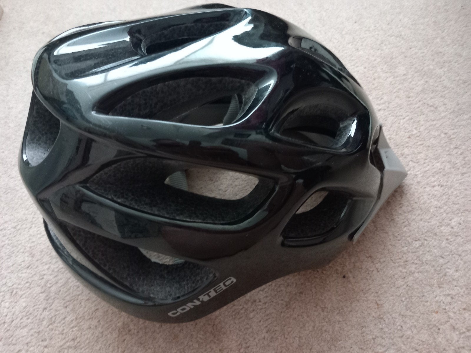 Contec fietshelm - Maat L (57-61 cm) - Zwart, Gebruikt, Contec, Ophalen of Verzenden, L