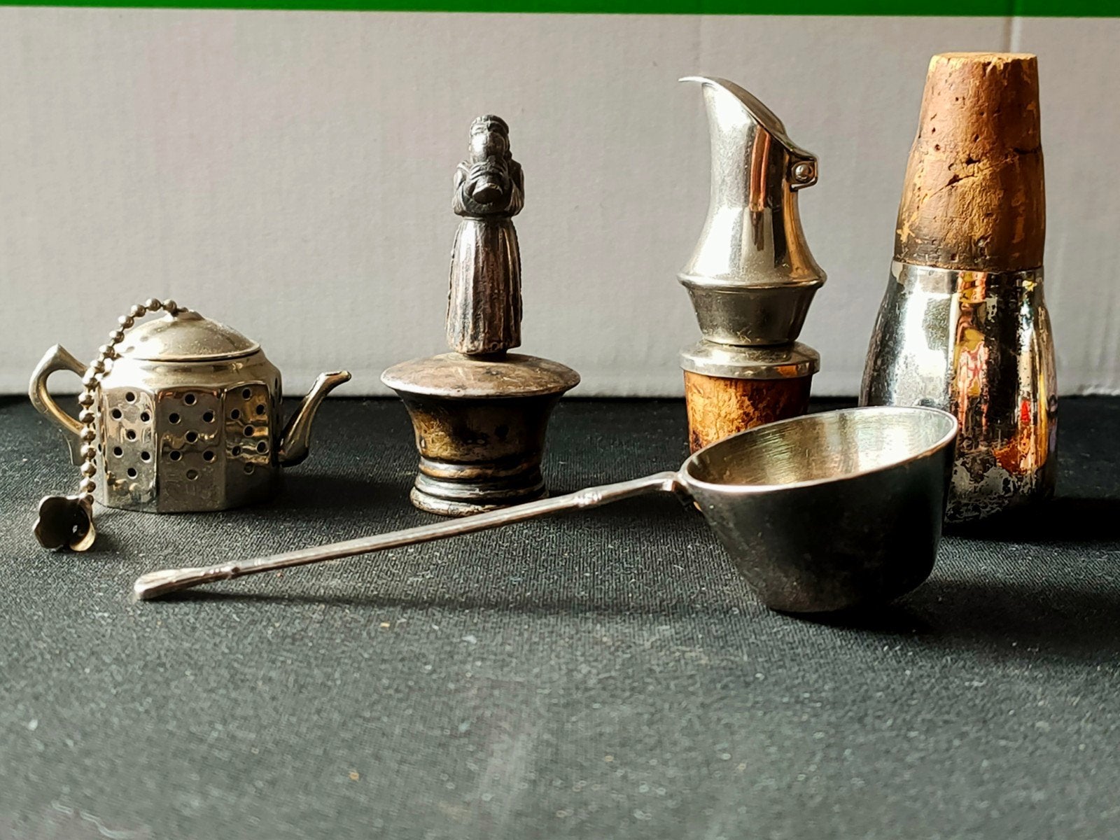 5-delige Collectie Zilveren & Verzilverde Miniaturen, Ophalen of Verzenden
