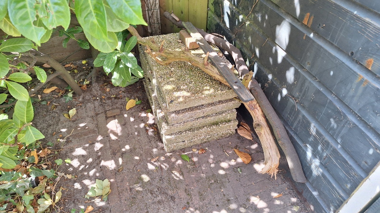 6 Grindtegels 60 x 40 x 6, Tuin en Terras, Tegels en Klinkers, Ophalen, Gebruikt, Beton, Terrastegels