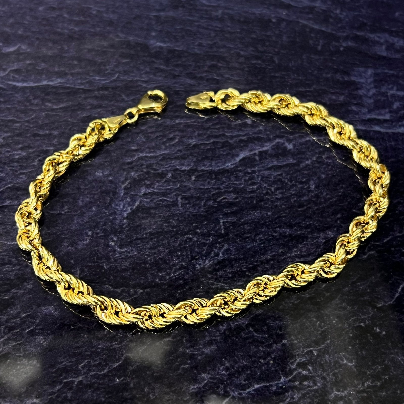 18k gouden rope armband, Ophalen of Verzenden, Zo goed als nieuw, Goud, Goud