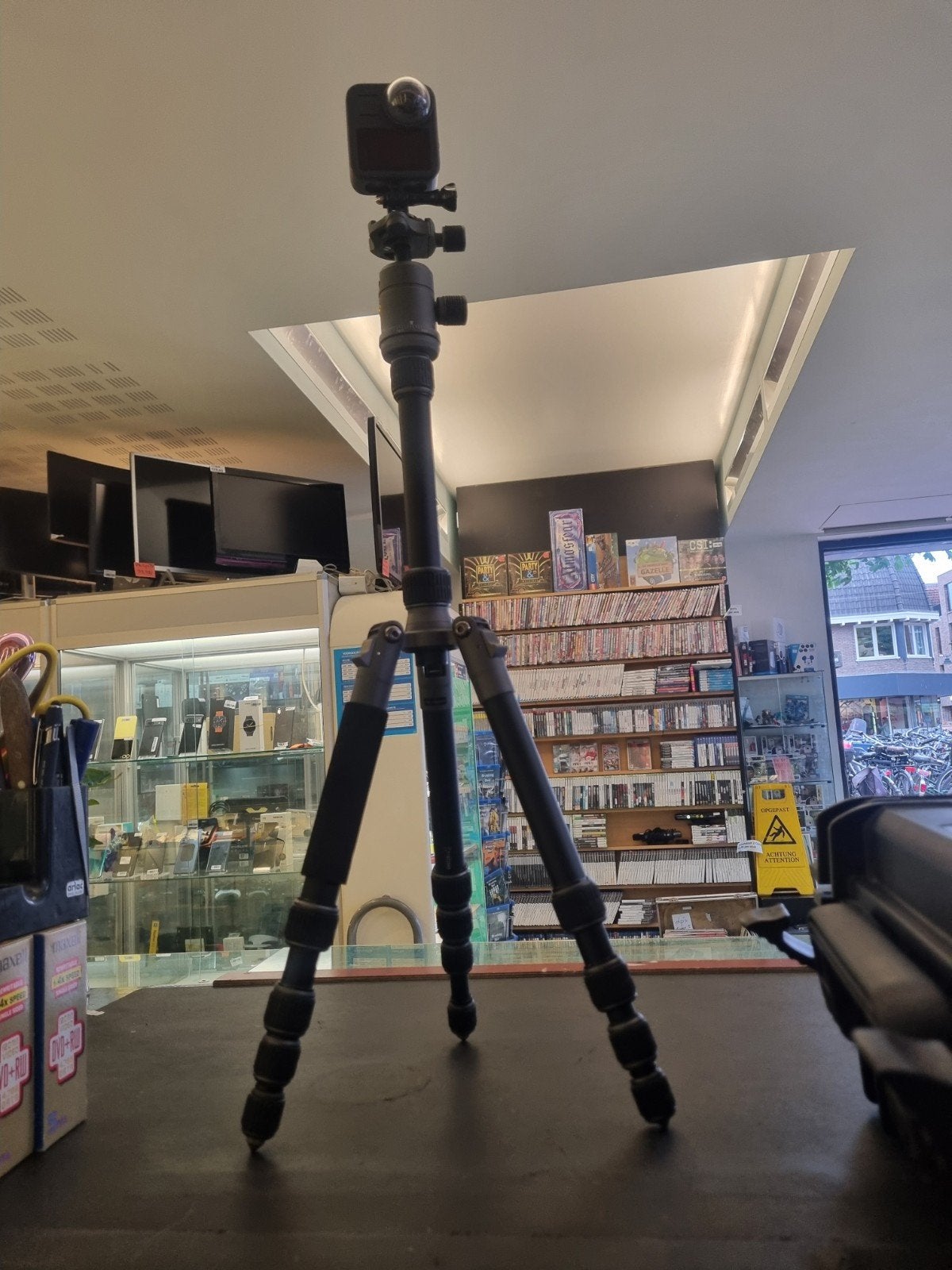 GoPro MAX 360 Camera met Cullmann Statief en Koffer, Ophalen of Verzenden