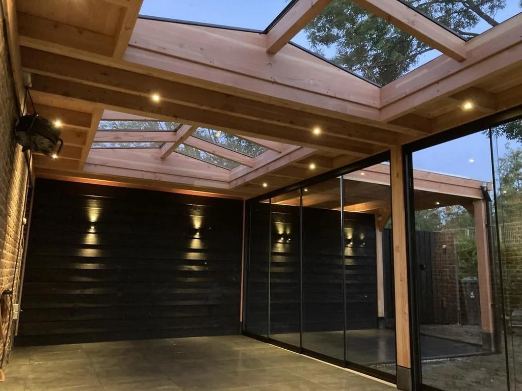 Tuinkamers tuinhuizen overkapping aanbouw overkappingen, Ophalen of Verzenden, Nieuw, 3 ramen of meer