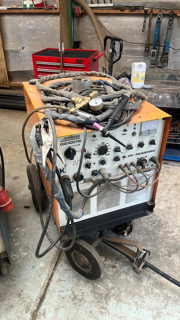 Morelisse AC/DC TIG Lasapparaat EGD400TIG 380V met afstandsb, Ophalen