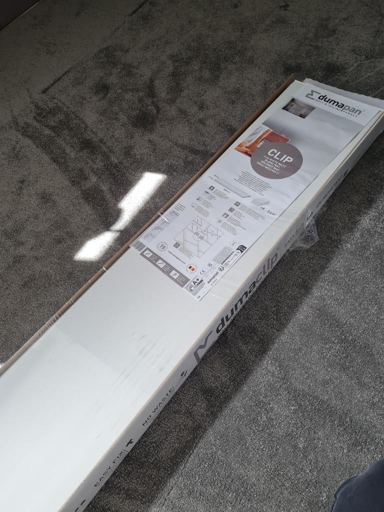 6 Dumaclip wand- en plafondpanelen - Wit Mat, Ophalen, Nieuw, Overige materialen, Minder dan 20 mm