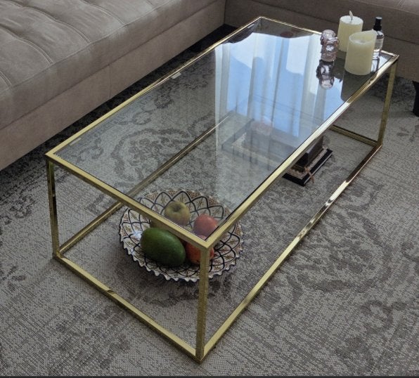 Salon tafel B 110 cm, H 36 cm, D 50 cm, Ophalen, 50 tot 100 cm, 100 tot 150 cm, Modern