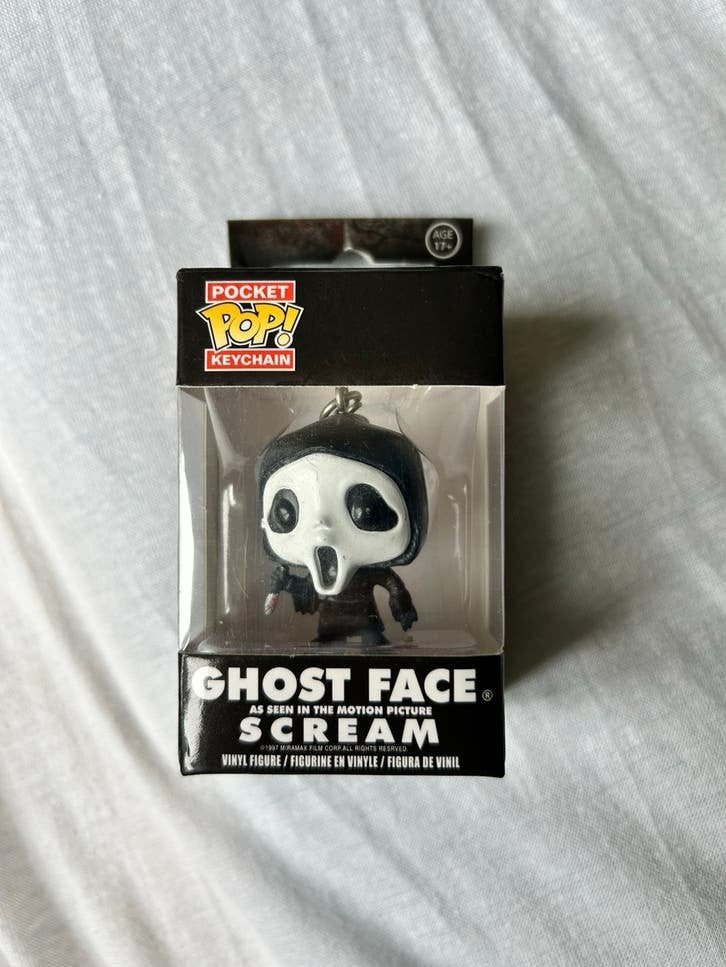 Funko Ghost Face Scream sleutelhanger zwart wit, Ophalen of Verzenden, Nieuw